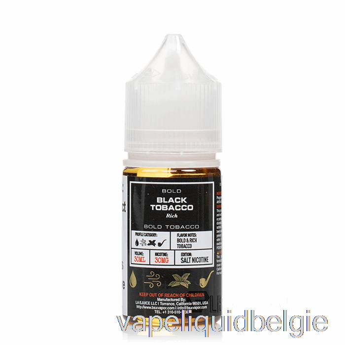 Vape Vloeibare Zwarte Tabak - Bsx Salt-serie - 30ml 50mg